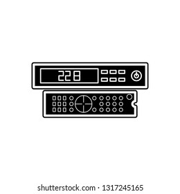 satellite receiver icon. Element of Appliances for mobile concept and web apps icon. Glyph, flat icon for website design and development, app development