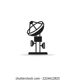 satellite receiver tower icon on white background