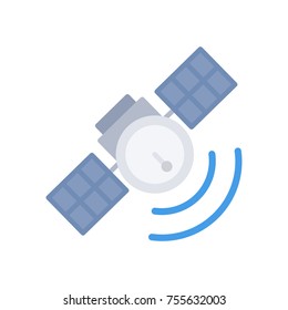 satellite sends a signal