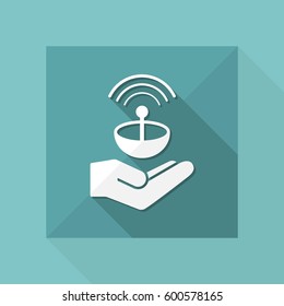 Satellite Services - Vector web icon