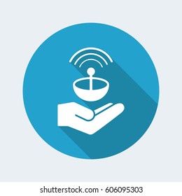 Satellite Services - Vector web icon