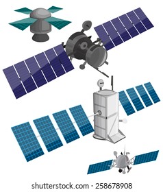 Satellite set