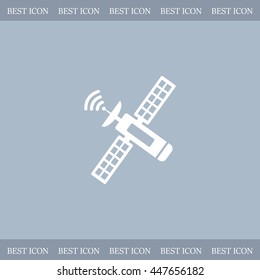Satellite sign icon, vector illustration. Flat design style