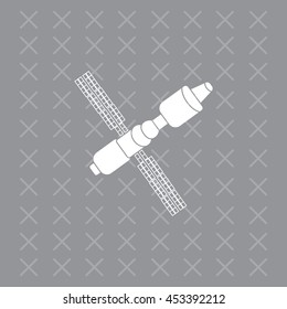 Satellite sign icon, vector illustration