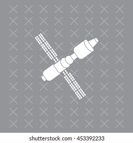 Satellite sign icon, vector illustration. 
