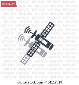 Satellite sign icon, vector illustration. Flat design style