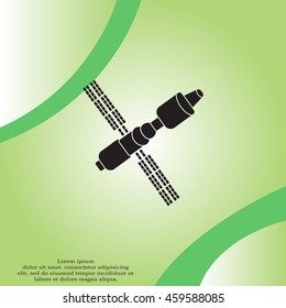 Satellite sign icon, vector illustration. 