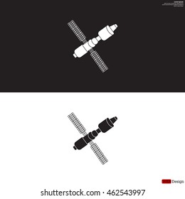 Satellite sign icon, vector illustration
