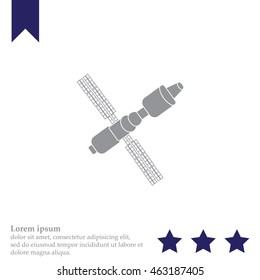 Satellite sign icon, vector illustration