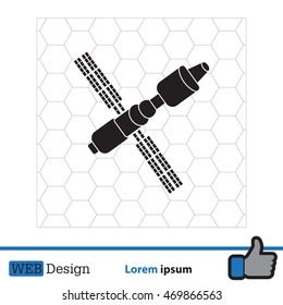 Satellite sign icon, vector illustration. 