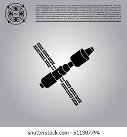 Satellite sign icon, vector illustration. 