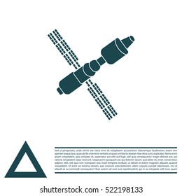Satellite sign icon, vector illustration. 