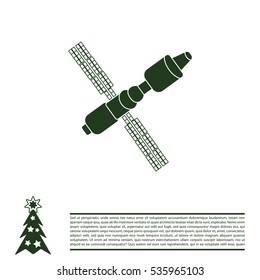Satellite sign icon, vector illustration