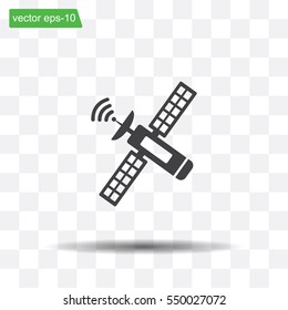 Satellite sign icon, vector illustration. Flat design style