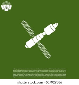 Satellite sign icon, vector illustration