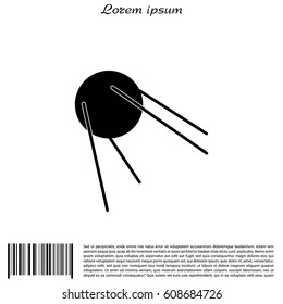 Satellite sign icon, vector illustration. Flat design style