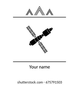 Satellite sign icon, vector illustration. 