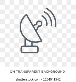 Satellite Signal icon. Trendy flat vector Satellite Signal icon on transparent background from Maps and Locations collection. High quality filled Satellite Signal symbol use for web and mobile