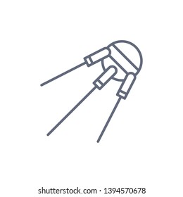 Satellite solid icon, navigation and communication, vector graphics, a filled pattern on a white background, eps 10.