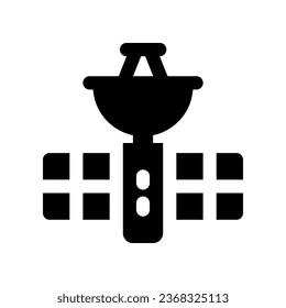 satellite solid icon. vector icon for your website, mobile, presentation, and logo design.