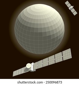 Satellite in space