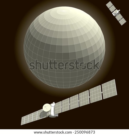 Satellite in space