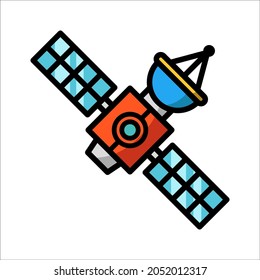 satellite - space icon vector design template
