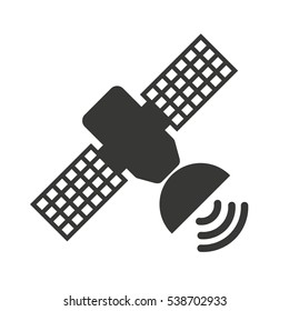 satellite space isolated icon vector illustration design