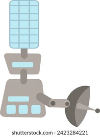 Satellite Space Letter Alphabet Vector