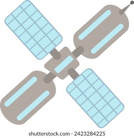 Satellite Space Letter Alphabet Vector