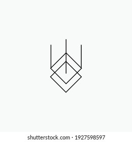 Satellite. Space moon star astronomy eclipse abstract sun dark abstrak, vector, symbol, logo, icon, sign, Illustration Minimalist.
