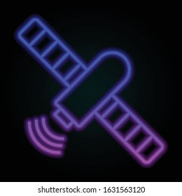 Satellite, space, sputnik nolan-neon style icon. Simple thin line, outline vector of space for ui and ux, website or mobile application