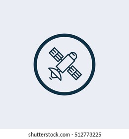Satellite, space, station icon vector image. Can also be used for IT and communication. Suitable for use on web apps, mobile apps and print media.