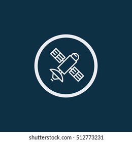 Satellite, space, station icon vector image. Can also be used for IT and communication. Suitable for use on web apps, mobile apps and print media.
