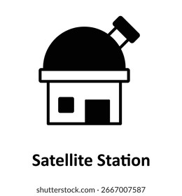 Satellite Station Vector icon which can easily modify or edit
