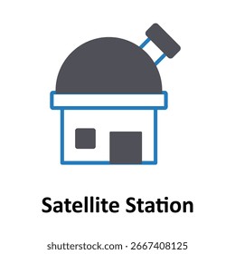 Satelliten Station Vektor Symbol, das leicht ändern oder bearbeiten kann
