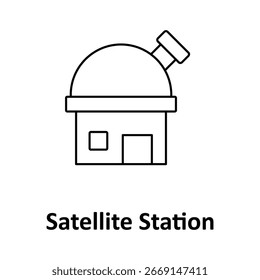 Satellite Station Vector icon which can easily modify or edit

