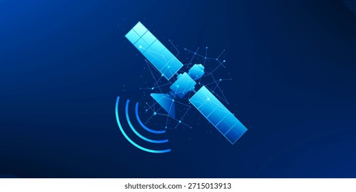 Tecnologia de Satélite de Fundo, Transmissão de Sinal de Comunicação por Satélite Espacial, Envio e Recebimento de Dados do Espaço Externo, Conexão de Rede Global, Sistema de Telecomunicações, Tecnologia Espacial 