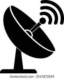 Tecnologia de satélite, Ícone de tv prato, ícone de tv satélite, Antena ícone de satélite