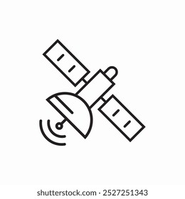 satellite telecom icon sign vector