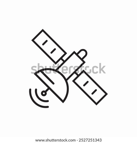 satellite telecom icon sign vector