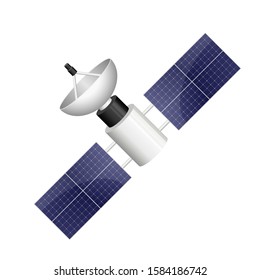 Satellite vector design illustration isolated on white background