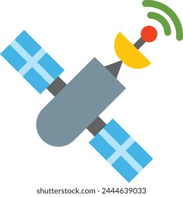 Satellite Vector Flat Icon Design