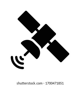Satellitenbild-Vektorillustration-Symbol 