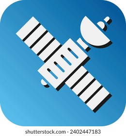 Satellite Vector Glyph Gradient Background Icon For Personal And Commercial Use.
