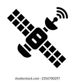 Satellite Vector Glyph Icon For Personal And Commercial Use.
