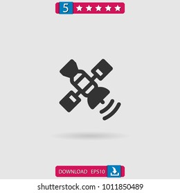 satellite vector icon