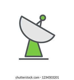 satellite vector icon