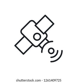 satellite vector icon