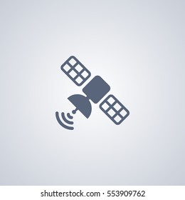 Satellite Vector Icon, Broadcasting Vector Icon